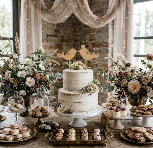 Topo de bolo Casamento Passarinhos