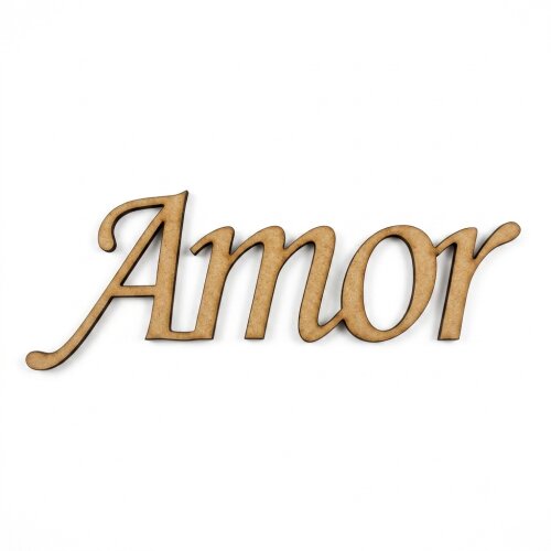 Aplique em MDF Palavra Amor 5 cm