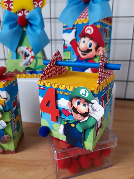 Caixa Canudo Mário Bros