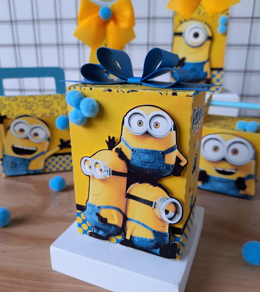 Caixa Laço Minions