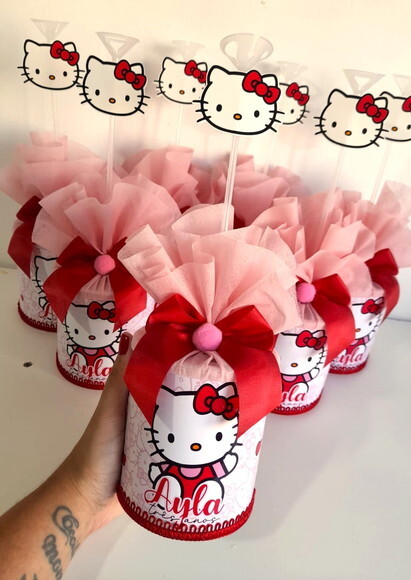 Centro de Mesa Hello Kitty