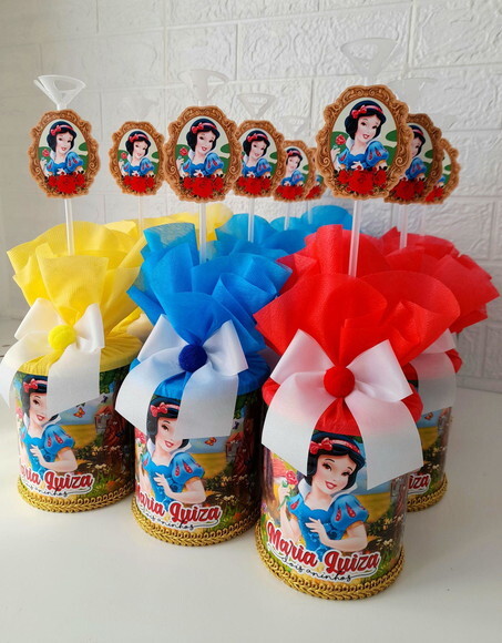 Centros de Mesa Branca de Neve