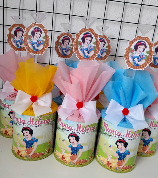 Centros de Mesa Branca de Neve Candy