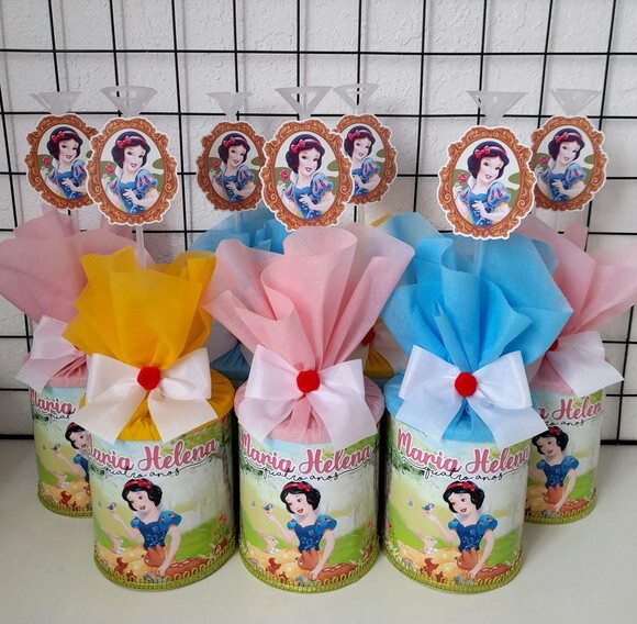 Centros de Mesa Branca de Neve Candy