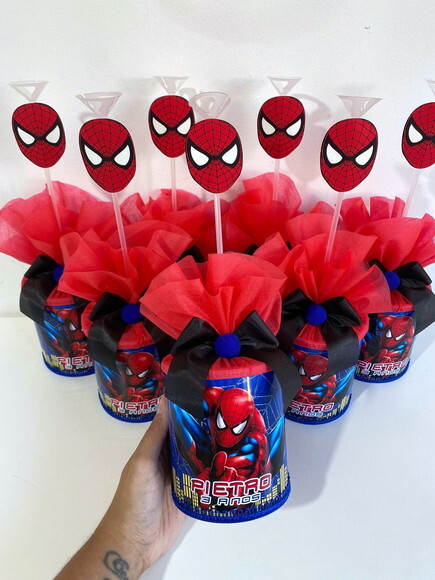 Centros de Mesa Homem Aranha