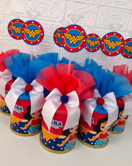 Centros de Mesa Mulher Maravilha Cute