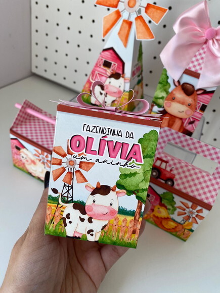 Kit Básico Fazendinha Menina - 30 Caixas