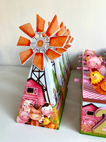 Kit Fazendinha Rosa - 24 Caixas