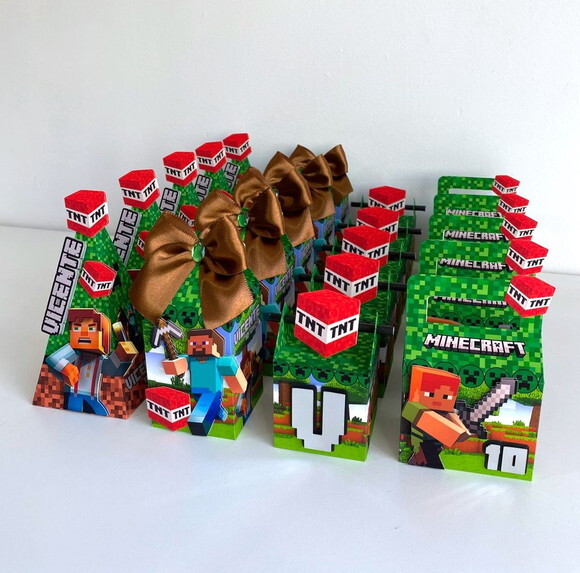 Kit Festa Minecraft - 30 Itens