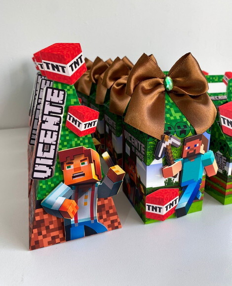 Kit Festa Minecraft - 50 Itens