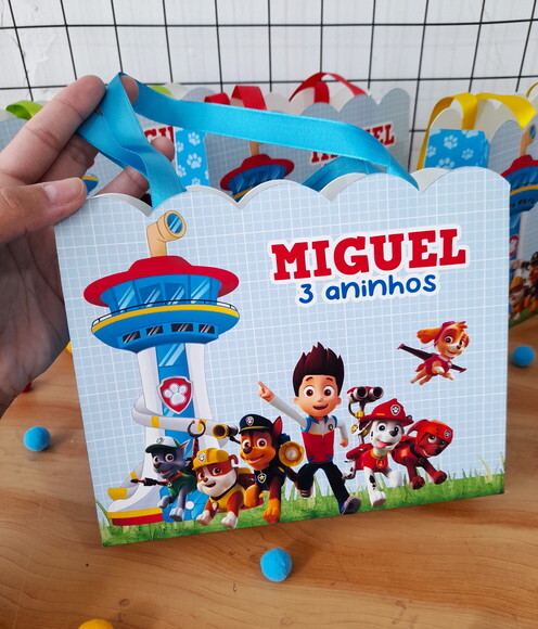 Sacolinha Personalizada Patrulha Canina