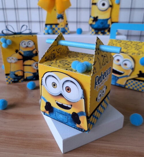 Caixa Canudo Minions