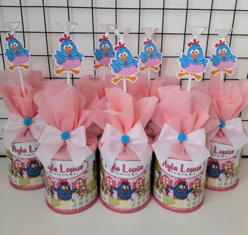 Centro de Mesa Galinha Pintadinha Rosa