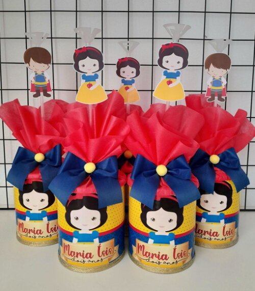 Centros de Mesa Branca de Neve