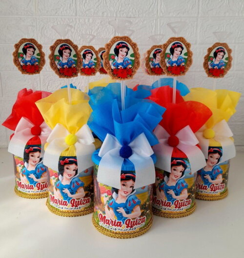 Centros de Mesa Branca de Neve