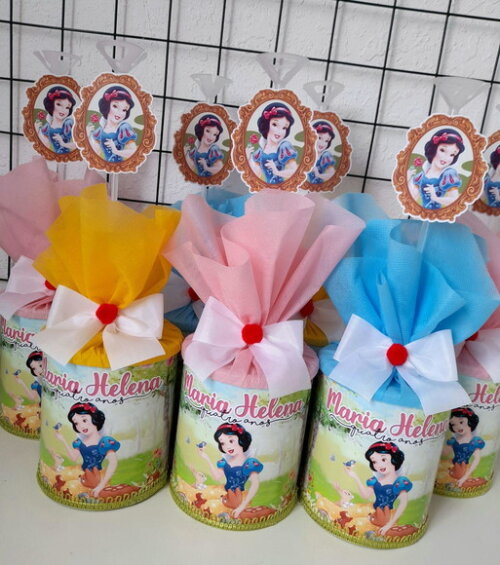 Centros de Mesa Branca de Neve Candy