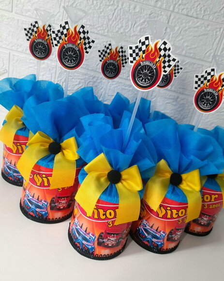 Centros de Mesa Hotwheels 3