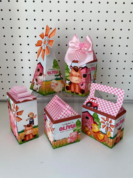 Kit Básico Fazendinha Menina - 50 Caixas