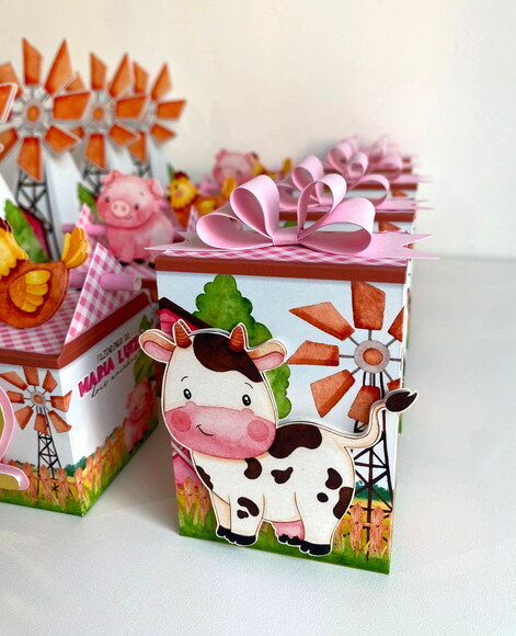 Kit Fazendinha Rosa - 24 Caixas