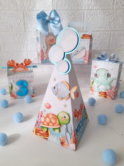 Kit Fundo do Mar - 50 Itens
