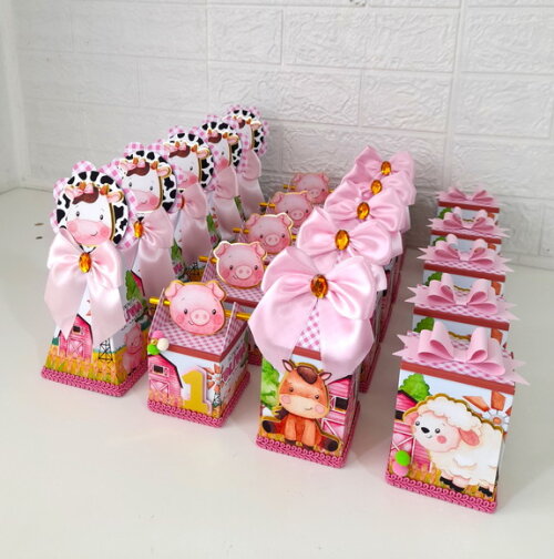 Kit Luxo Fazendinha Menina - 30 Itens