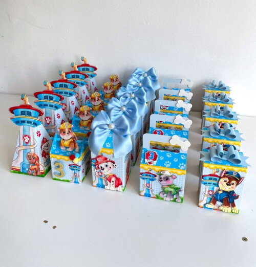 Kit Patrulha Canina Aquarela - 50 Caixas