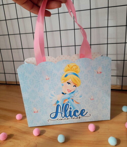 Sacolinha Personalizada Cinderela