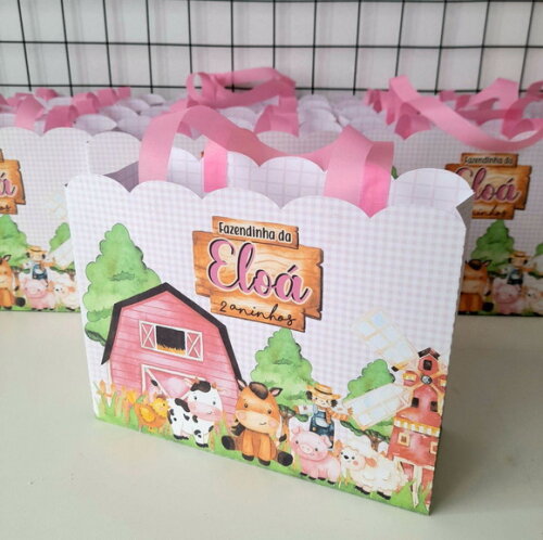 Sacolinha Personalizada Fazendinha