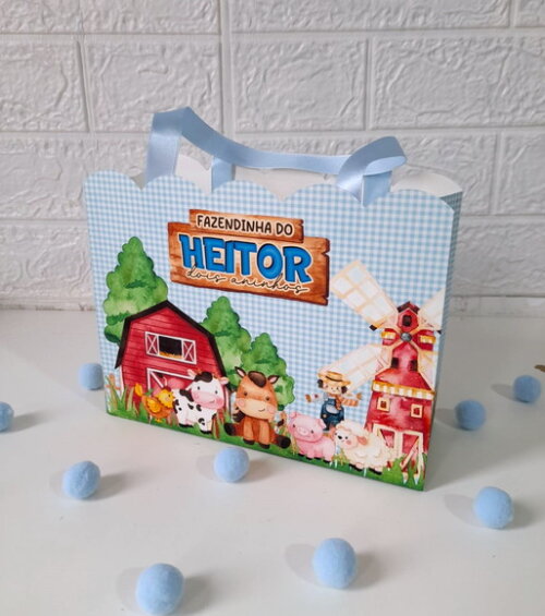 Sacolinha Personalizada Fazendinha
