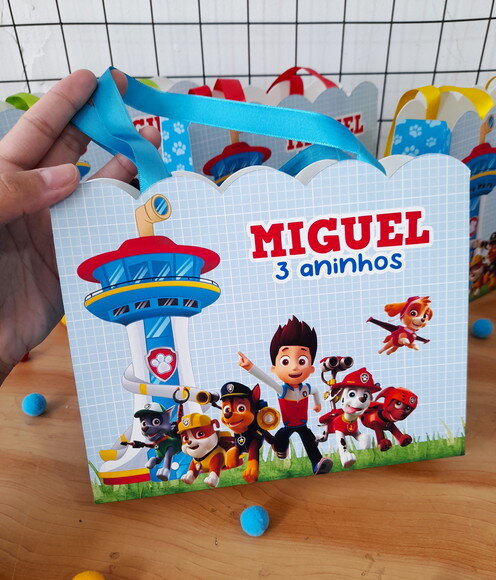 Sacolinha Personalizada Patrulha Canina
