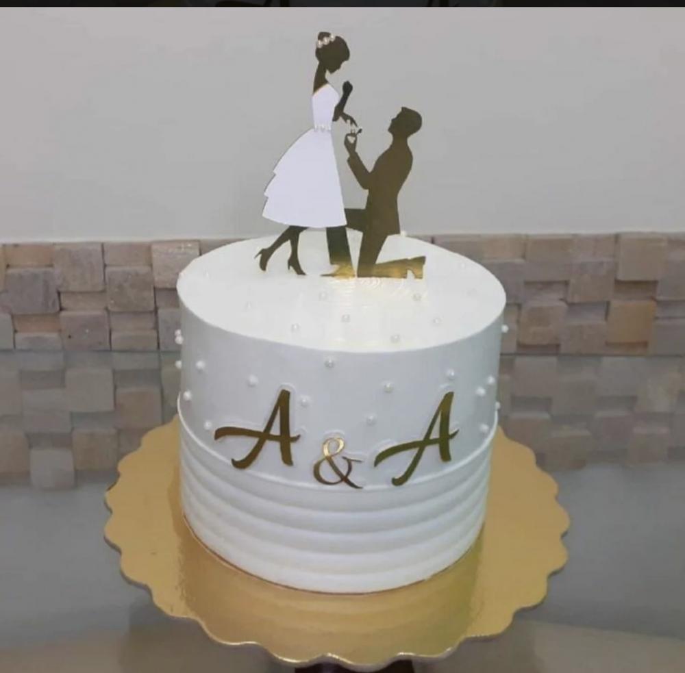 TOPO DE BOLO NOIVOS A e A - STUDIO