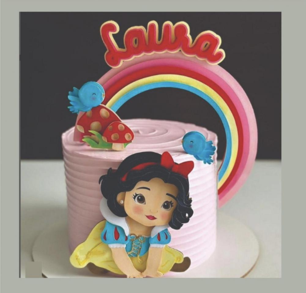 TOPO DE BOLO BRANCA DE NEVE LAURA- STUDIO