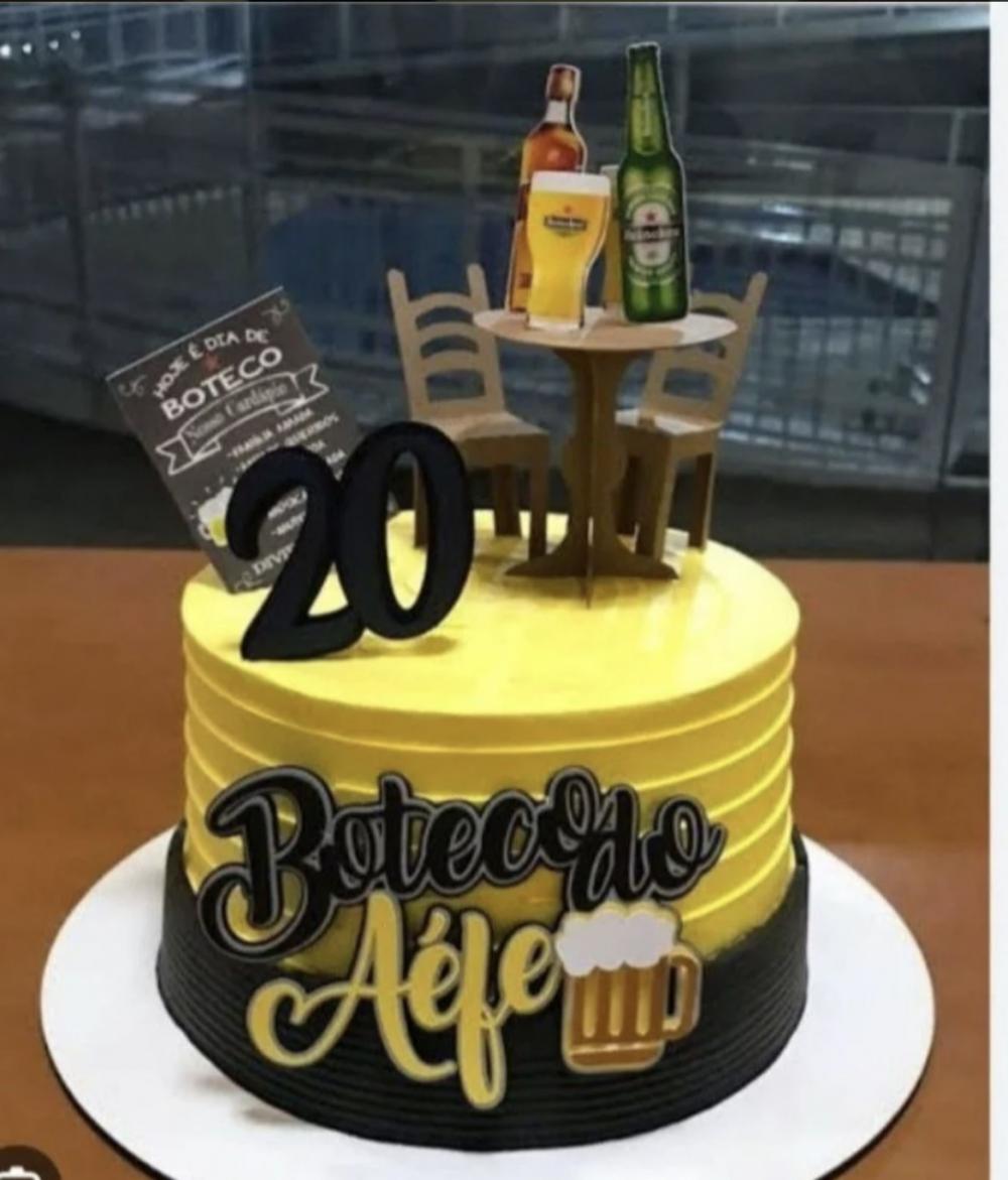 TOPO DE BOLO BOTECO DO AEFE - STUDIO