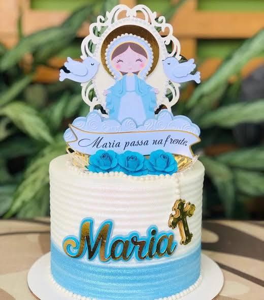 TOPO DE BOLO NOSSA SENHORA DAS GRAÇAS - STUDIO