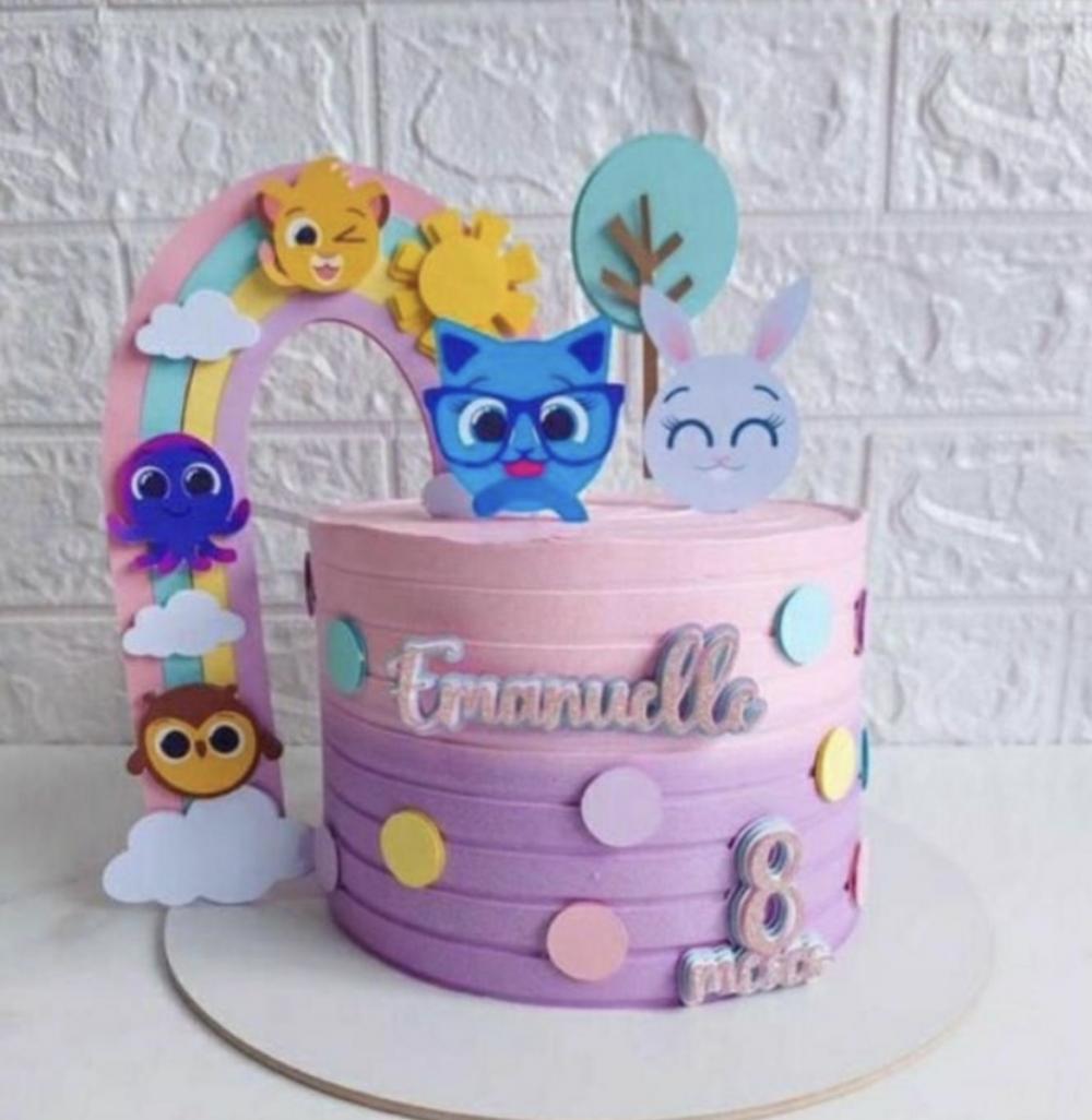 TOPO DE BOLO BOLOFOFO EMANUELLE - STUDIO