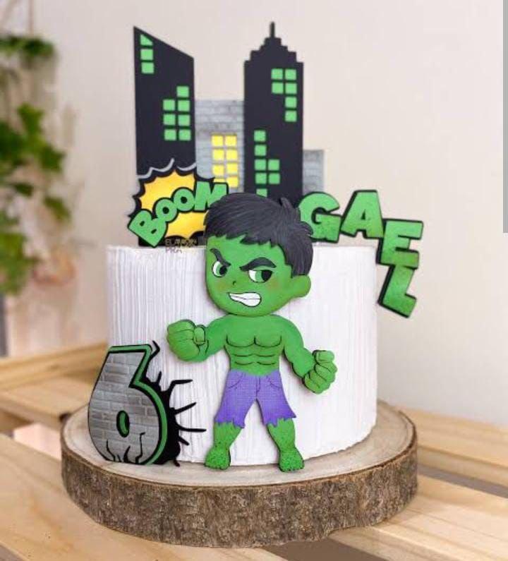 Topo de Bolo Hulk Gael - studio