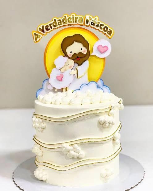 Topo de Bolo A Verdadeira Páscoa - studio