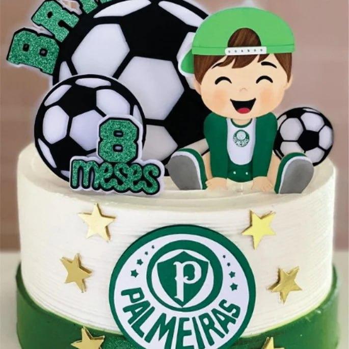 Topo de Bolo Palmeiras Menino - studio