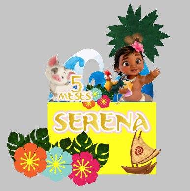 Topo de Bolo Moana Baby Serena - studio