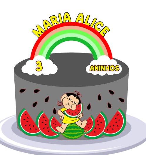 Topo de Bolo Magali Maria Alice - studio