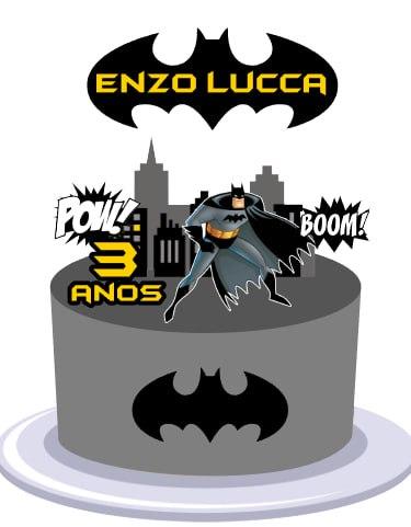 Topo de Bolo Batman Enzo Lucca - studio