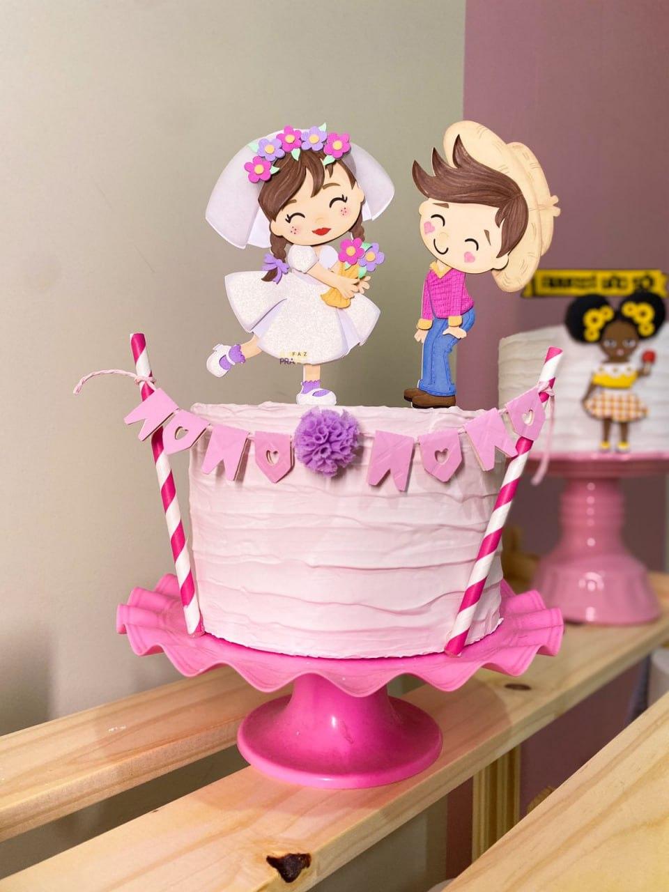 Topo de Bolo Casamento na Roça- studio