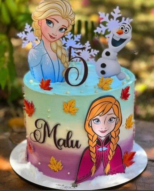 Topo de Bolo Frozen Malu - Studio
