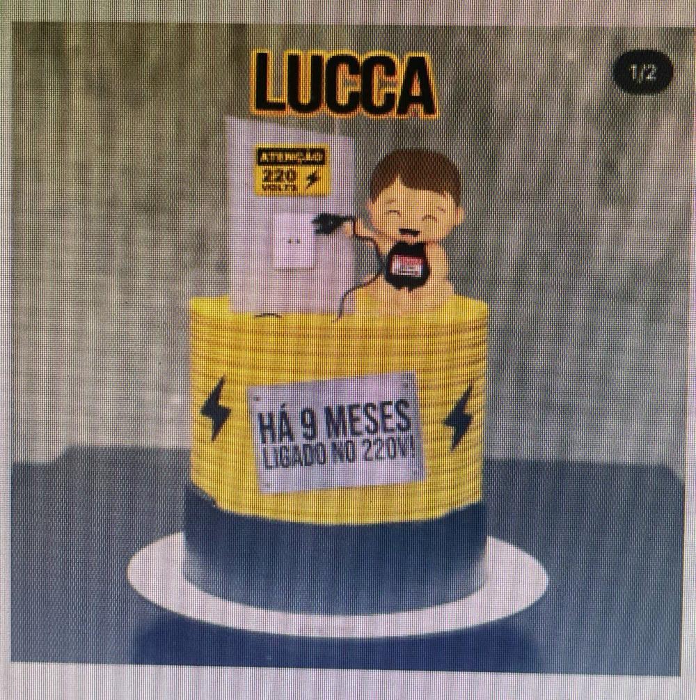 Topo de Bolo Ligado no 220 - Studio