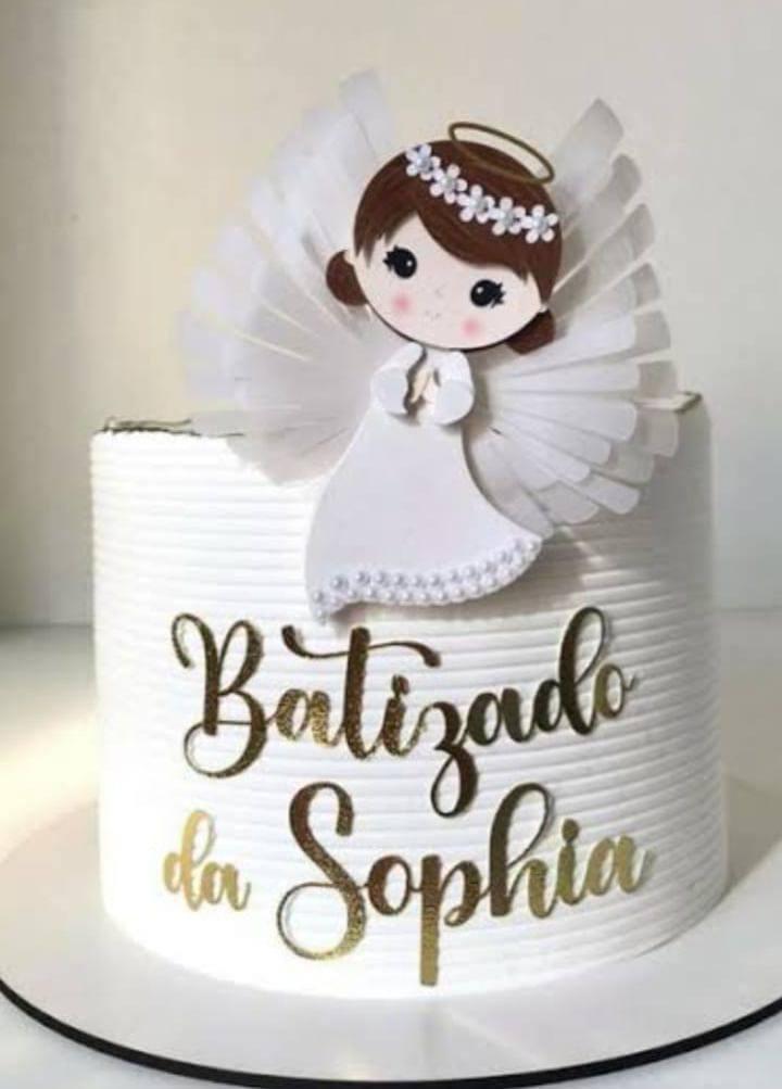 Topo de Bolo Batizado da Sophia - Studio