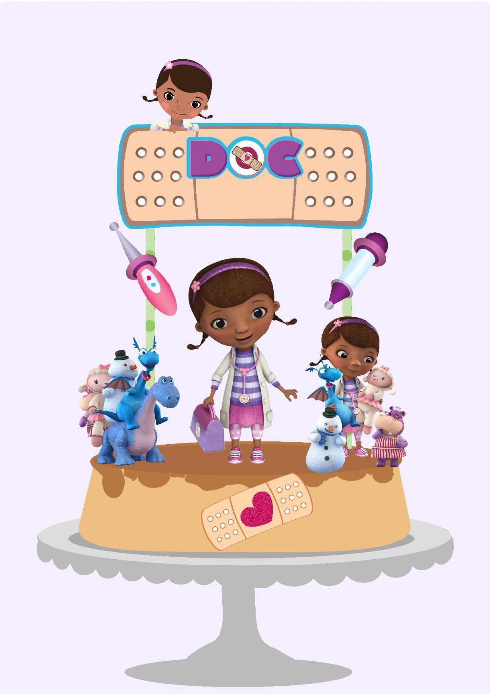 Topo de Bolo Doutora Doc - Studio