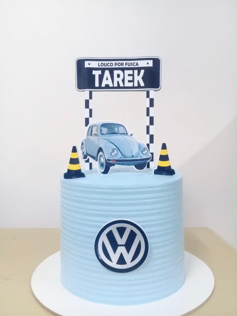 Topo de Bolo Fusca Tarek - Studio