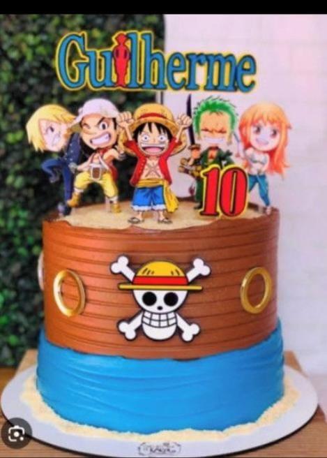Topo de Bolo One Piece Guilherme - Studio