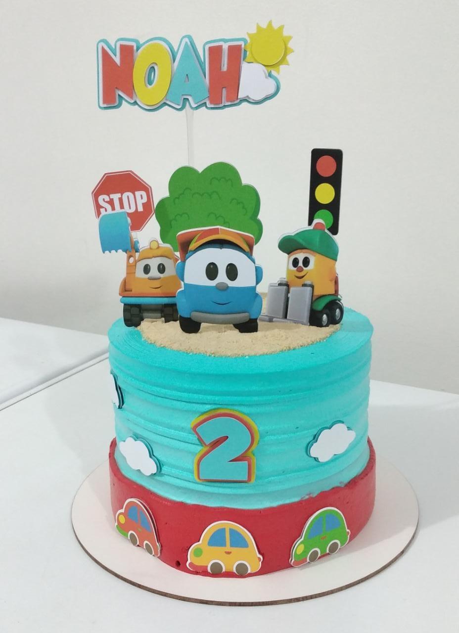 Topo de Bolo Léo o Caminhão Noah - Studio