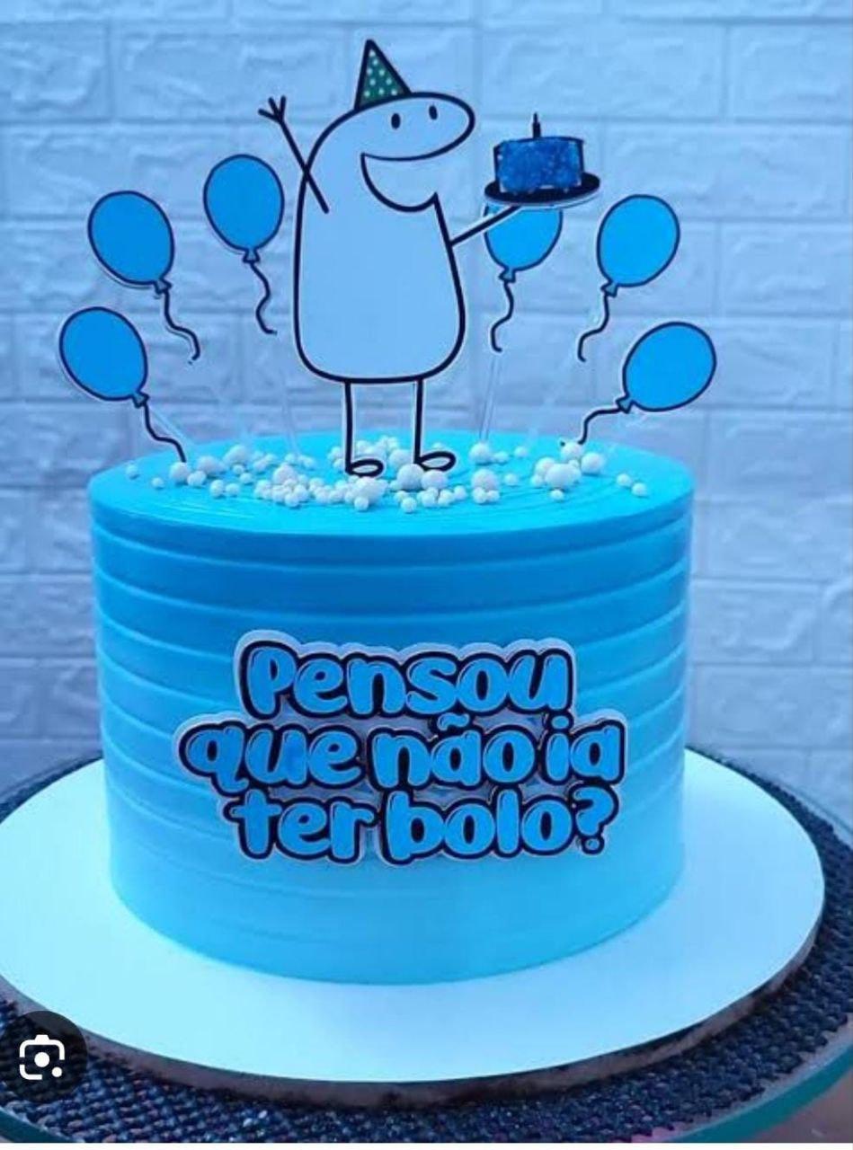 Topo de Bolo Pensou Que Não Ia Ter Bolo ? - Studio